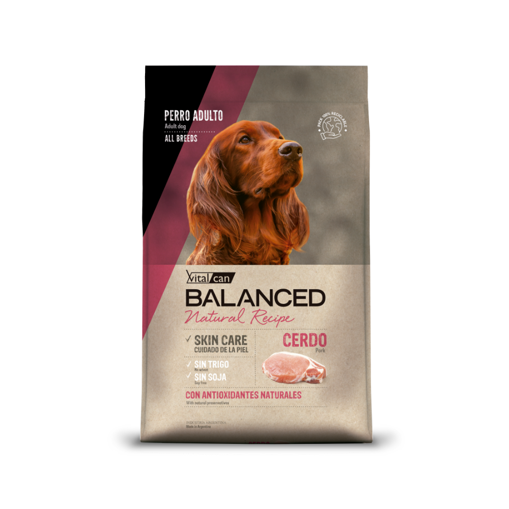 VITAL CAN Balanced cerdo y arroz 15kg