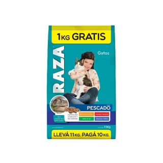 RAZA GATO PESCADO 10 + 1KG