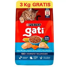 GATI  PESCADO Y SALMON 15 + 3kg